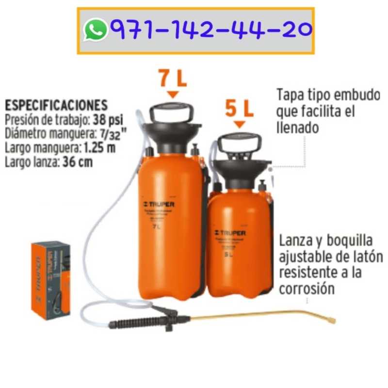 Fumigadores (Rociador) 5 Y 7 LITROS