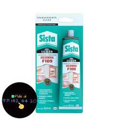 Sellador Silicon SISTA - Transparente Usos Generales 82.8ml F109