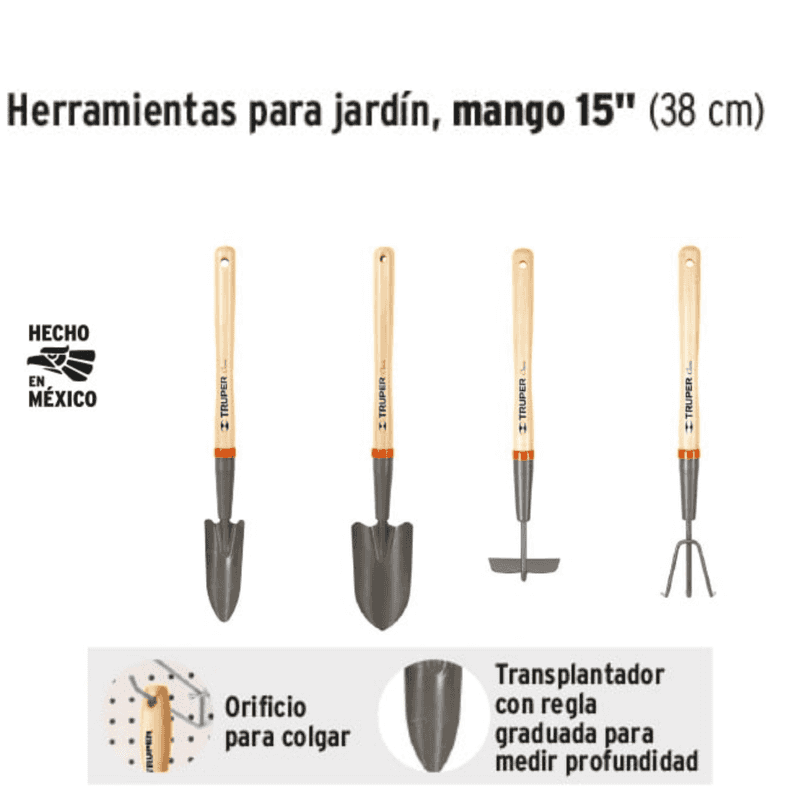 Juego Herramientas Largas para Jardín