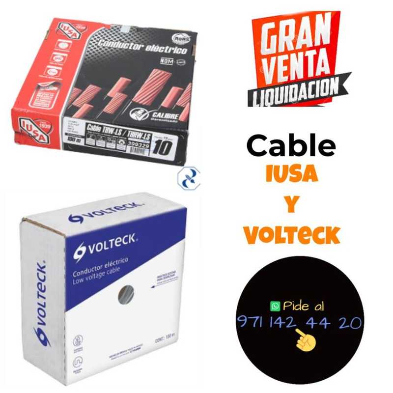 LIQUIDACIÓN - Cable IUSA Y Volteck - Varios Calibres