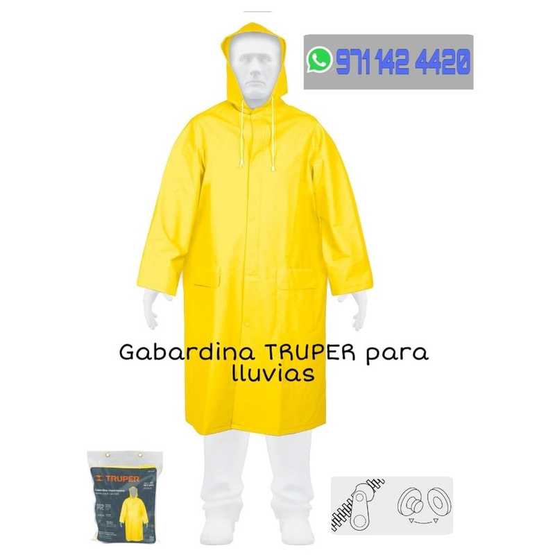 Impermeable Tipo Gabardina para la Lluvia