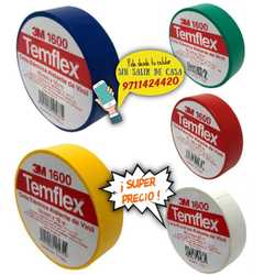 Cintas de Aislar TEMFLEX 3M - de COLORES